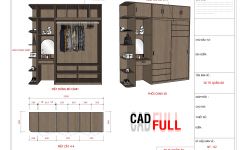 Layout Sketchup - Tủ Quần Áo 1